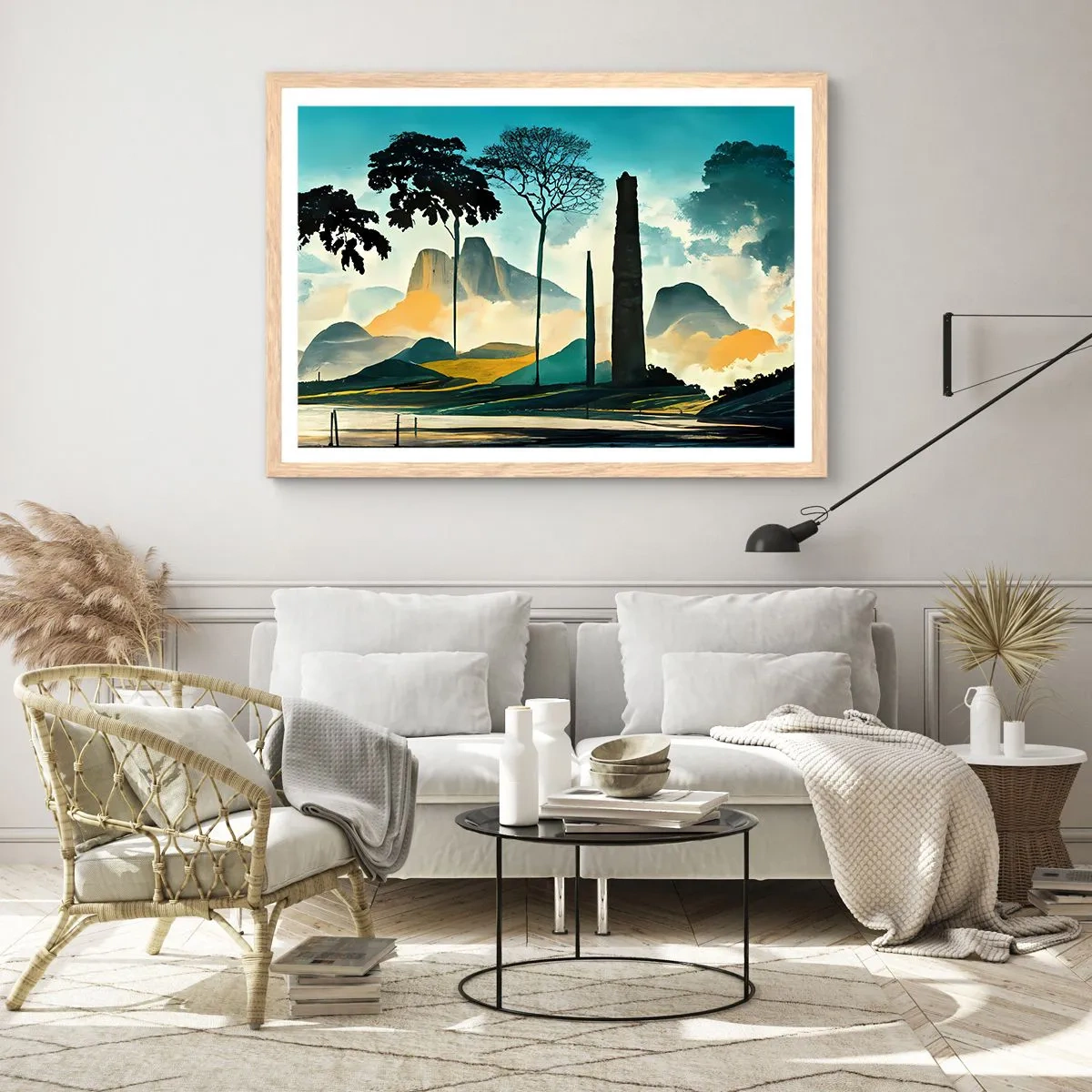 Plakat w ramie jasny dąb - Wciąż wyżej i wyżej - 70x50 cm