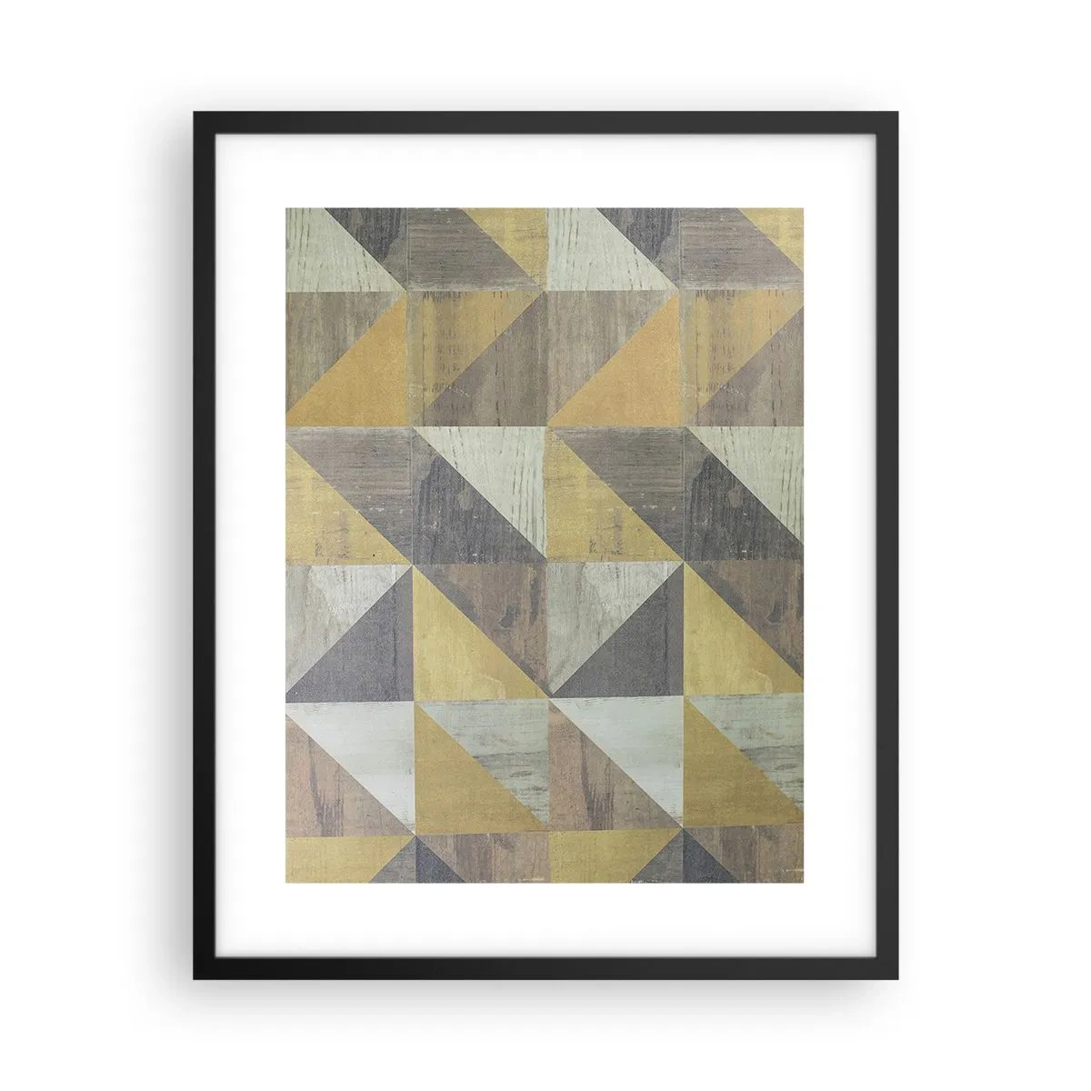 Plakat w czarnej ramie - Pod kątem trójkąta - 40x50 cm