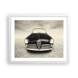 Plakat w białej ramie - I jak mnie nie kochać? - 50x40 cm