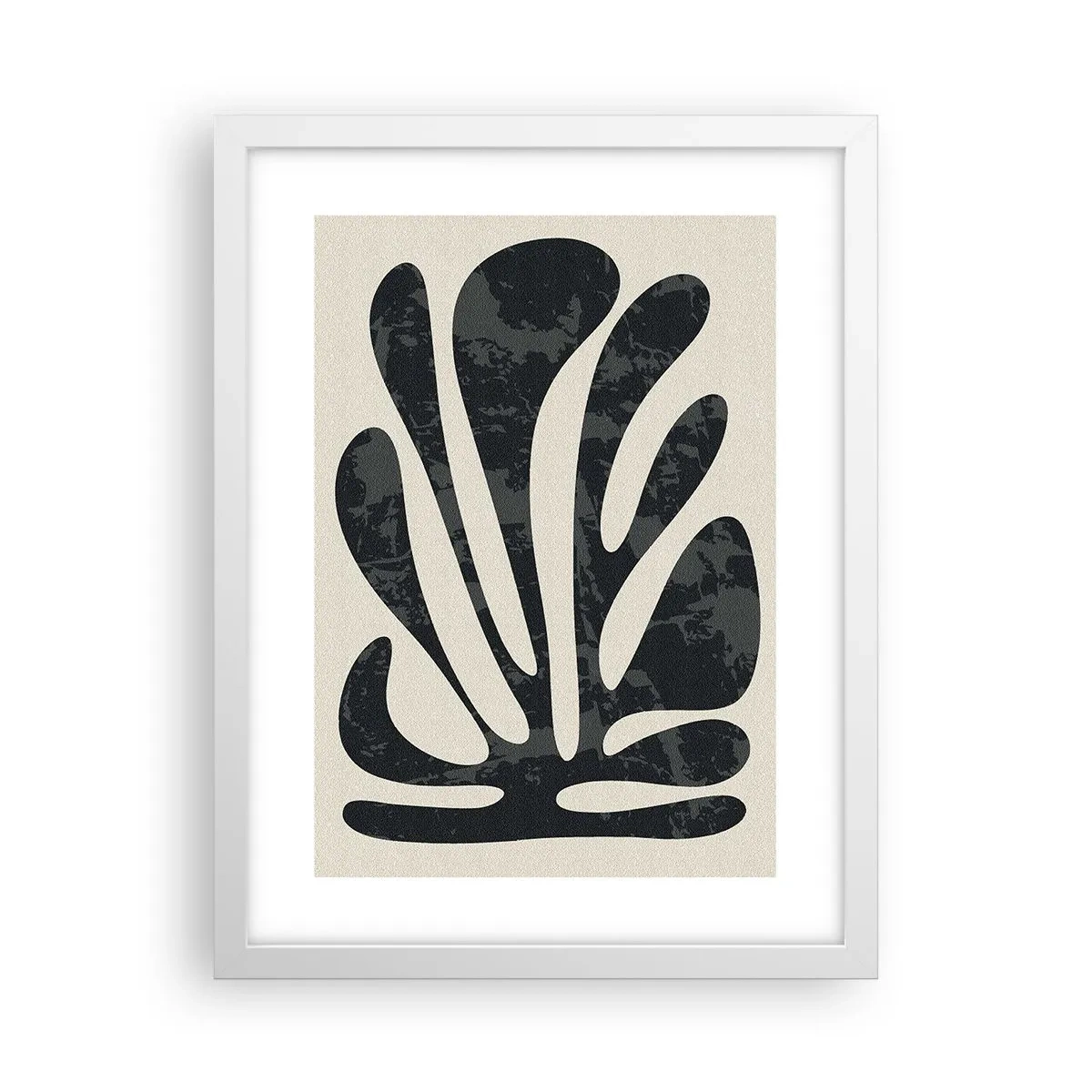 Plakat w białej ramie - Abstrakcja wielopalczasta - 30x40 cm