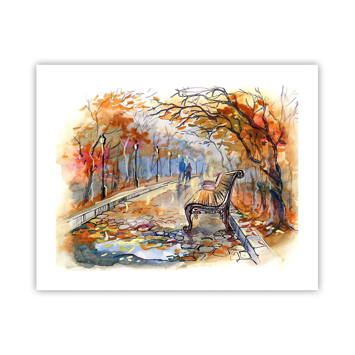 Plakat - Razem powędrować w jesień - 50x40 cm