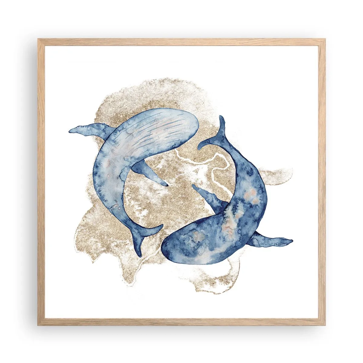 Plakat w ramie jasny dąb - Przyjaźń czy kochanie? - 60x60 cm