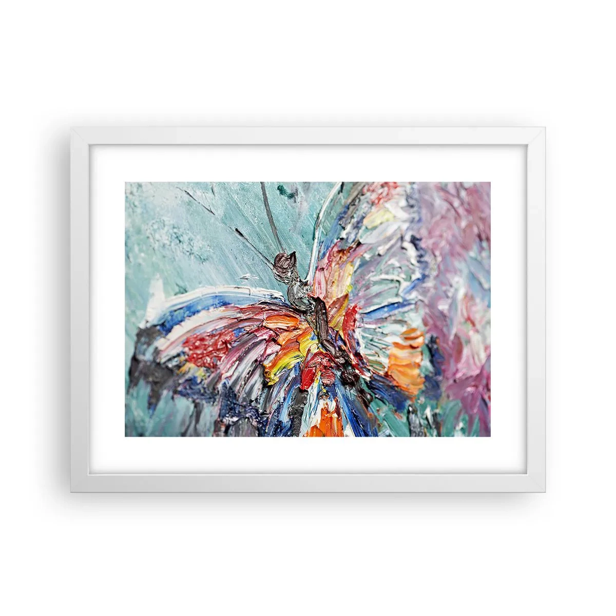 Plakat w białej ramie - Pomalowany przez naturę - 40x30 cm
