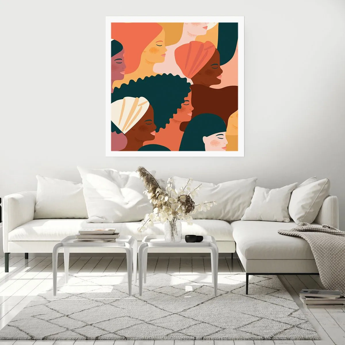 Plakat - Tylko kobiecość - 40x40 cm