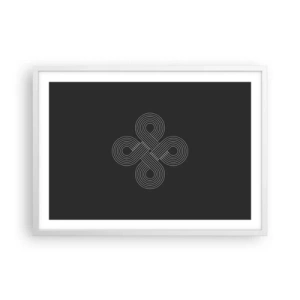 Plakat w białej ramie - W duchu celtyckim - 70x50 cm