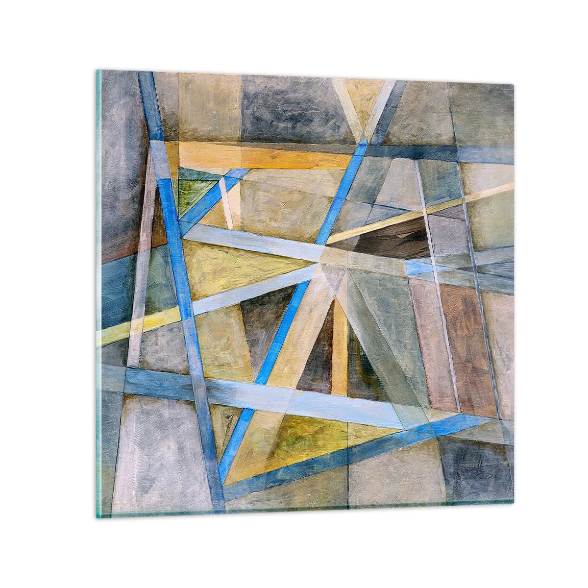 Obraz na szkle - Na wprost czy na skos? - 30x30 cm