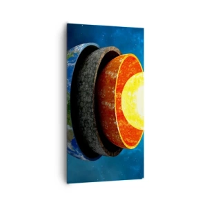 Obraz na płótnie - Wyprawa do wnętrz Ziemi - 65x120 cm