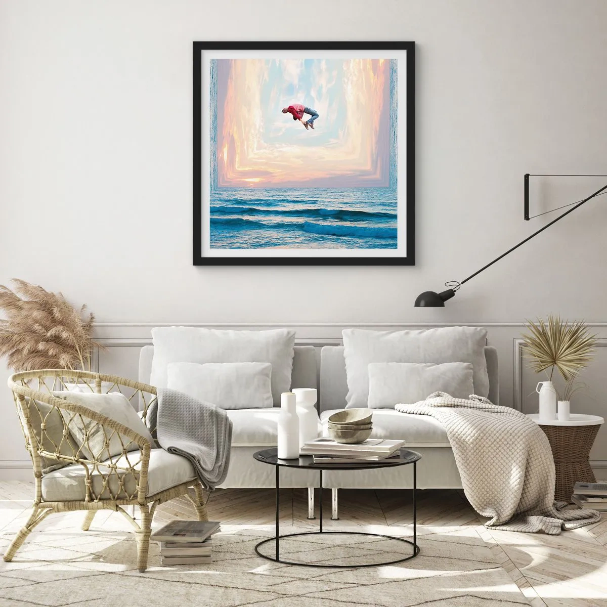 Plakat w czarnej ramie - Do innego wymiaru - 60x60 cm