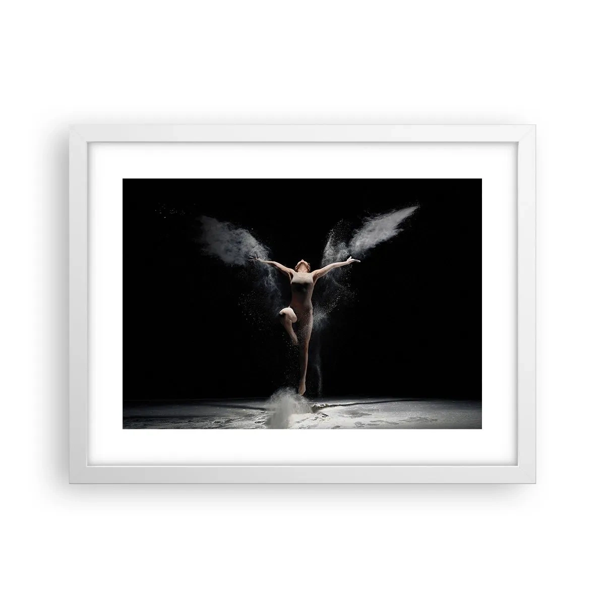 Plakat w białej ramie - Elfy istnieją - 40x30 cm