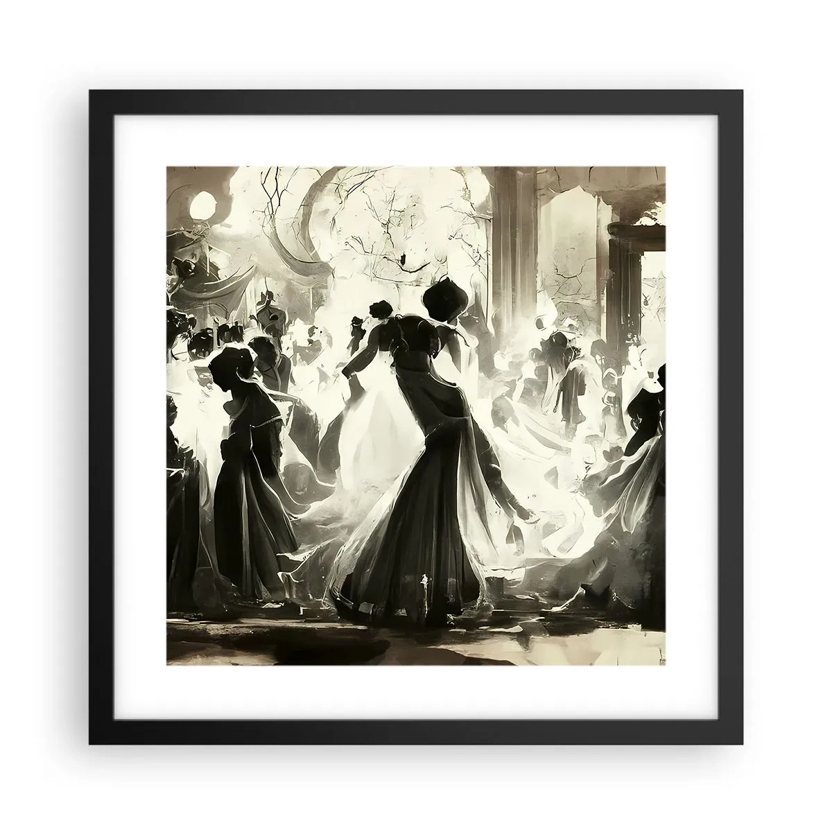 Plakat w czarnej ramie - Wielka maskarada - 40x40 cm