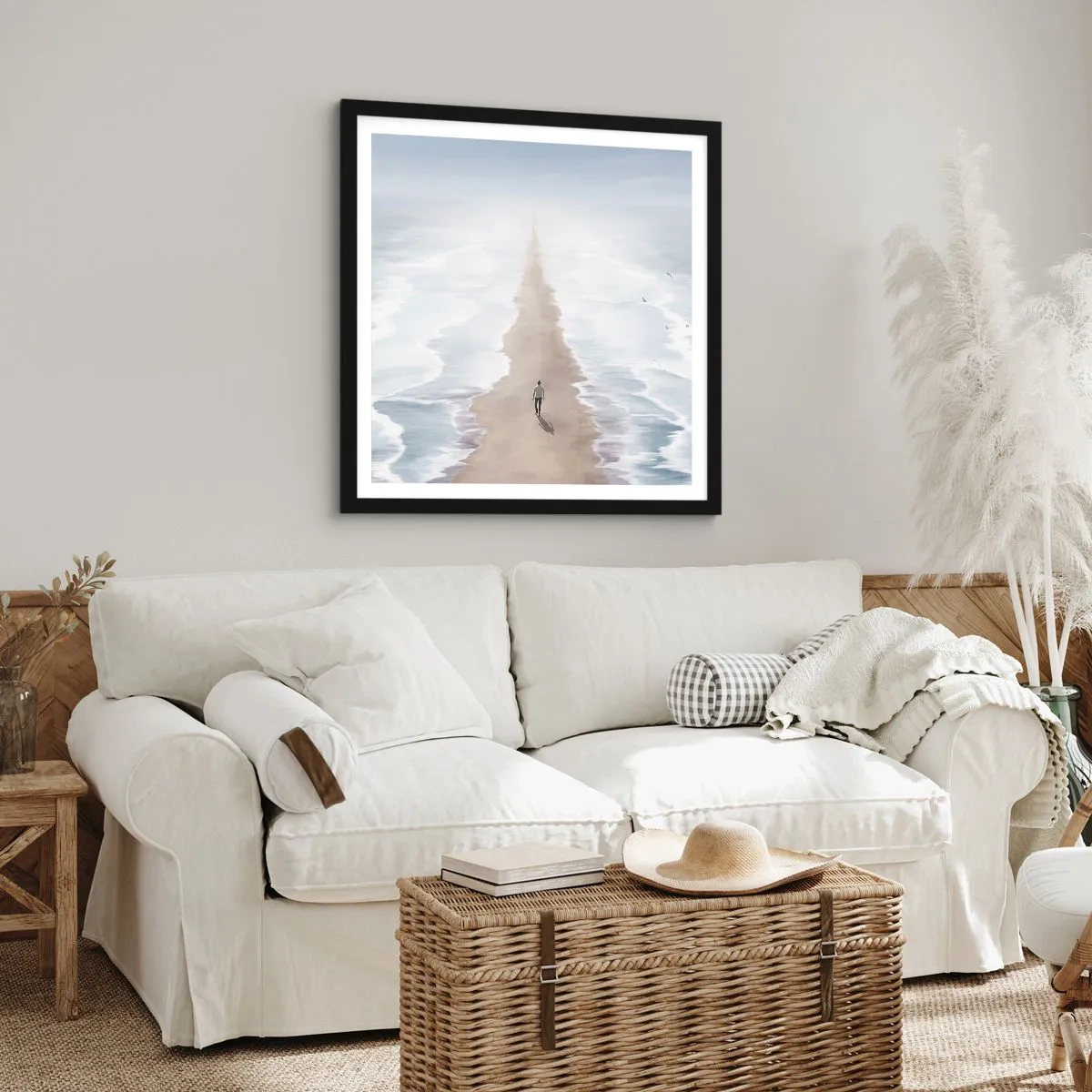 Plakat w czarnej ramie - Jasna przyszłość - 40x40 cm