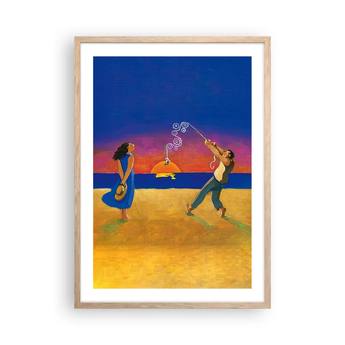 Plakat w ramie jasny dąb - Więcej niż gwiazdka z nieba - 50x70 cm