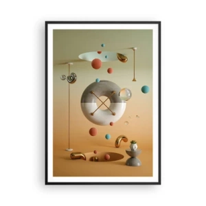 Plakat w czarnej ramie - Wszystko się zdarzyć może - 70x100 cm
