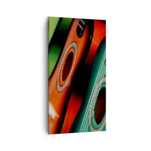 Obraz na płótnie - Gitara ma wiele barw - 55x100 cm