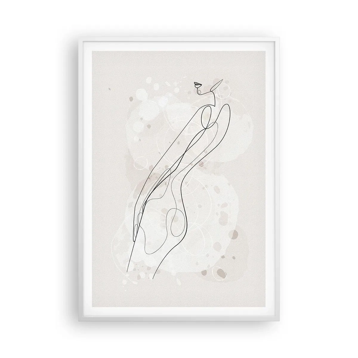 Plakat w białej ramie - Pobłądzić spojrzeniem - 70x100 cm