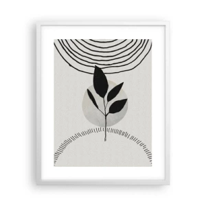 Plakat w białej ramie - Kompozycja: rytuały natury - 40x50 cm