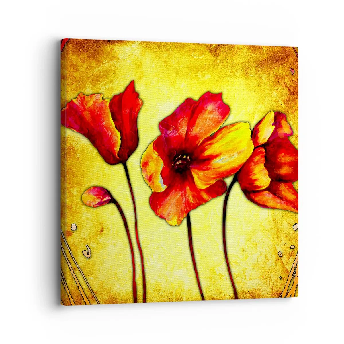 Obraz na płótnie - W secesyjnej dekoracji - 30x30 cm