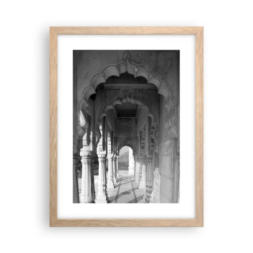 Plakat w ramie jasny dąb - Tu dzieją się baśnie Wschodu - 30x40 cm