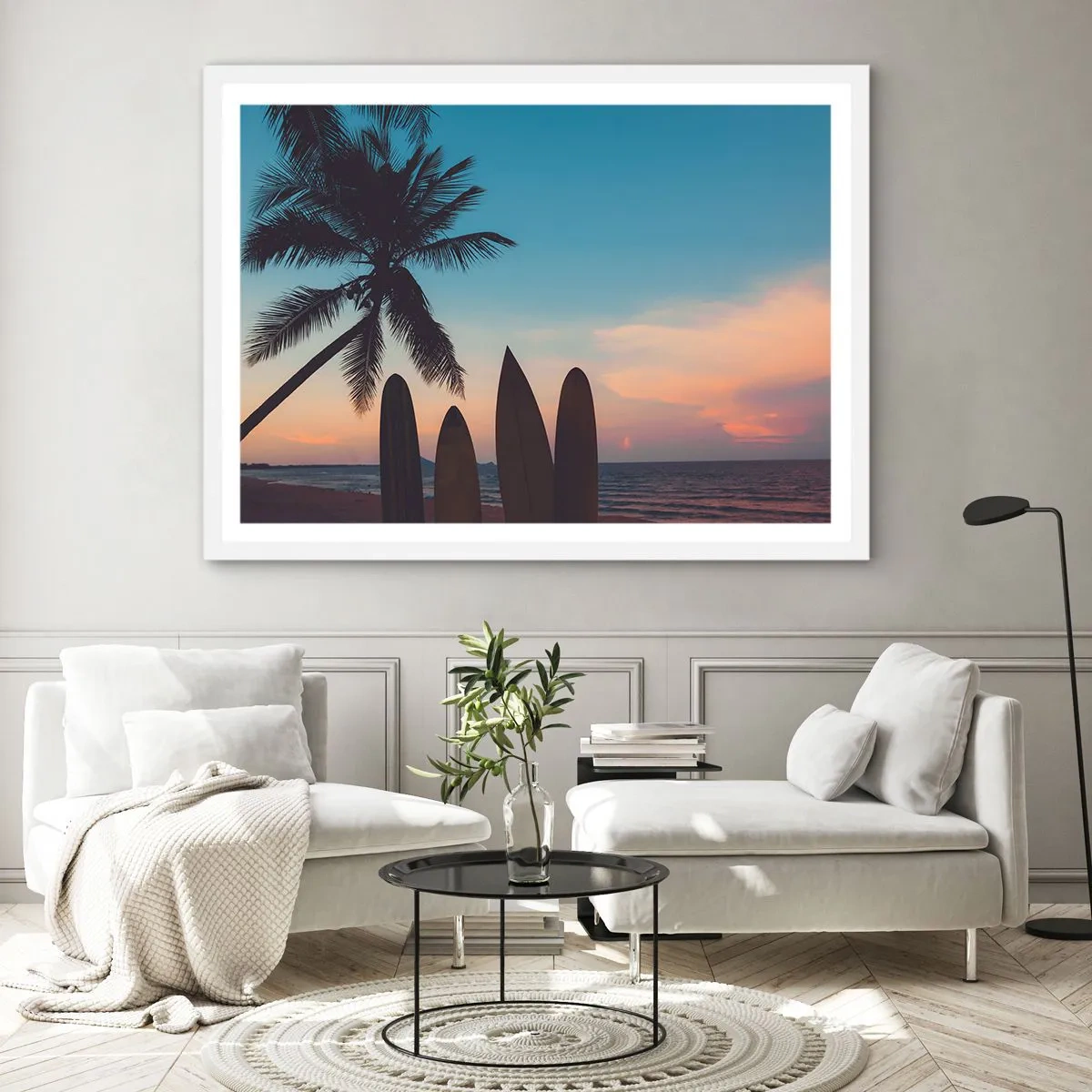 Plakat w białej ramie - Jutro też będzie zabawa - 70x50 cm