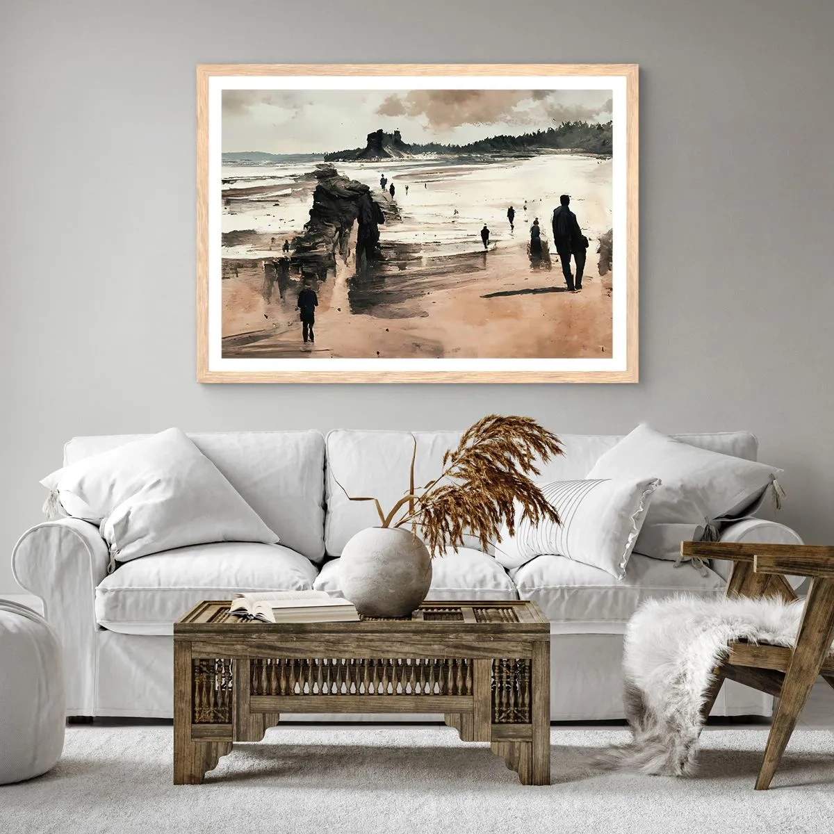 Plakat w ramie jasny dąb - Przywołani - 100x70 cm