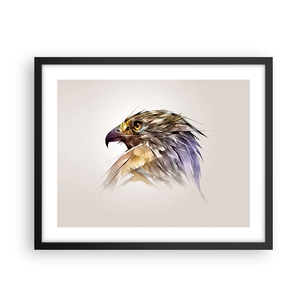 Plakat w czarnej ramie - Portret wojownika - 50x40 cm