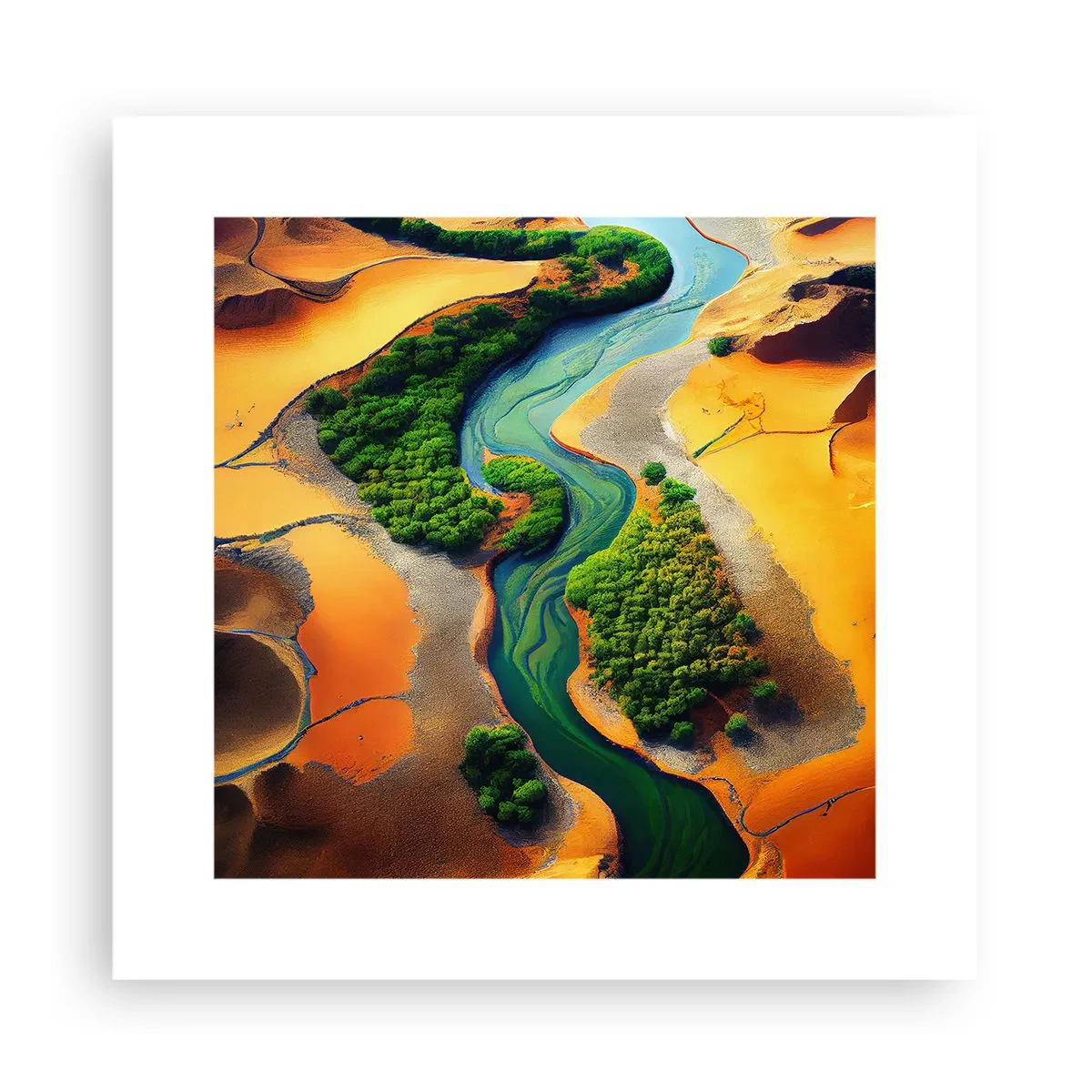 Plakat - Życiodajna rzeka - 30x30 cm