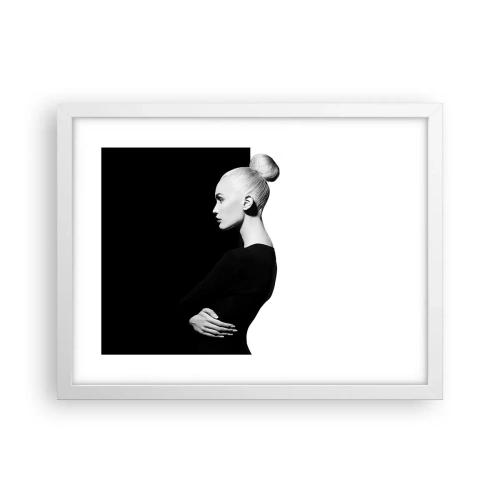 Plakat w białej ramie - Po prostu kobieta - 40x30 cm