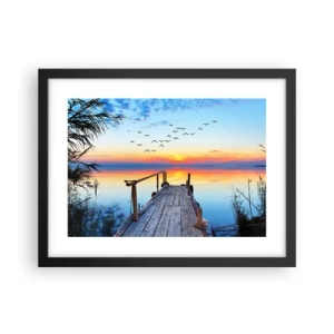 Plakat w czarnej ramie - Pora wracać… - 40x30 cm