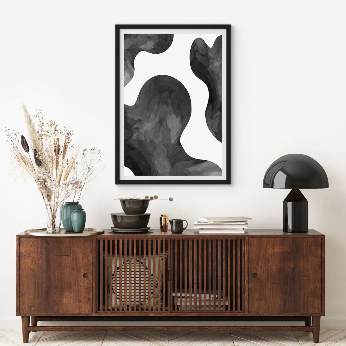 Plakat w czarnej ramie - Droga Mleczna - 40x50 cm