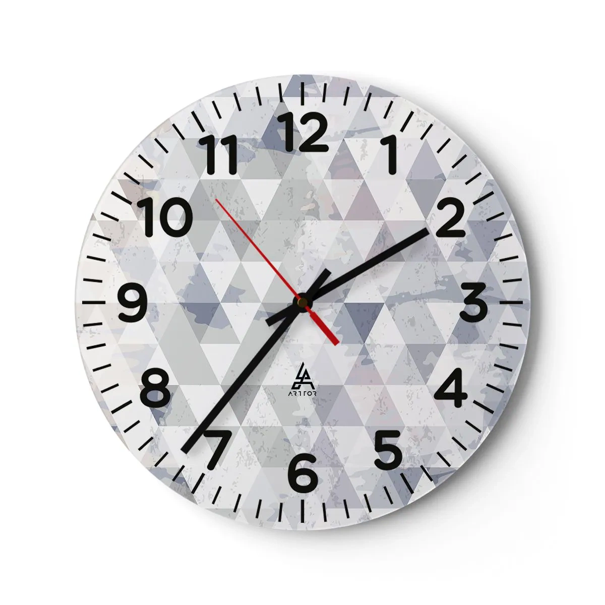 Zegar ścienny - W rytmie na trzy - 40x40 cm