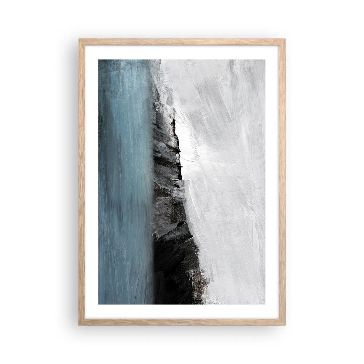 Plakat w ramie jasny dąb - Woda – ziemia: starcie żywiołów - 50x70 cm