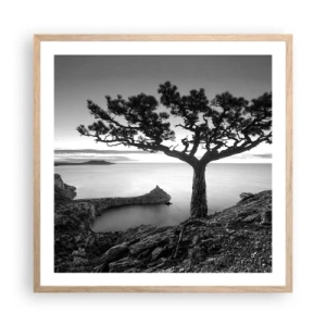 Plakat w ramie jasny dąb - Spokój aż po horyzont - 60x60 cm