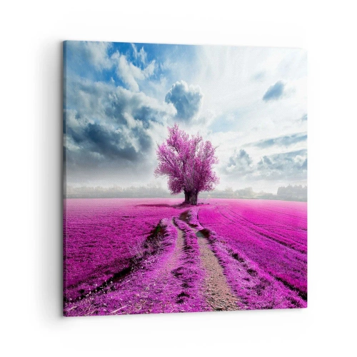 Obraz na płótnie - Wrzosowisko - uroczysko - 50x50 cm