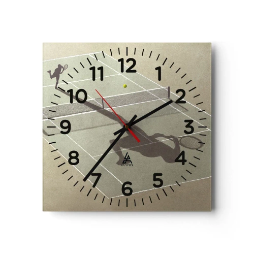 Zegar ścienny - Pokonać siebie - 40x40 cm