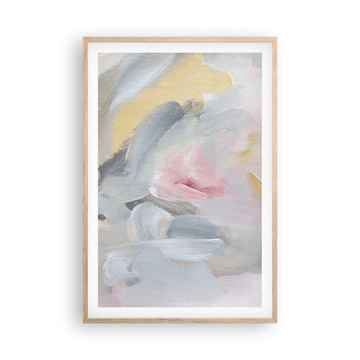 Plakat w ramie jasny dąb - W pastelowym świecie - 61x91 cm