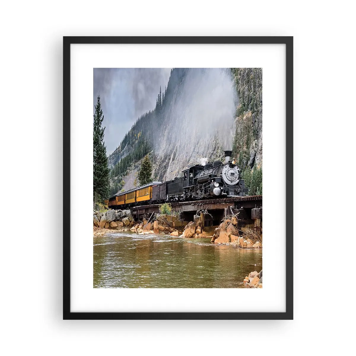 Plakat w czarnej ramie - A dokąd to? Dokąd? - 40x50 cm