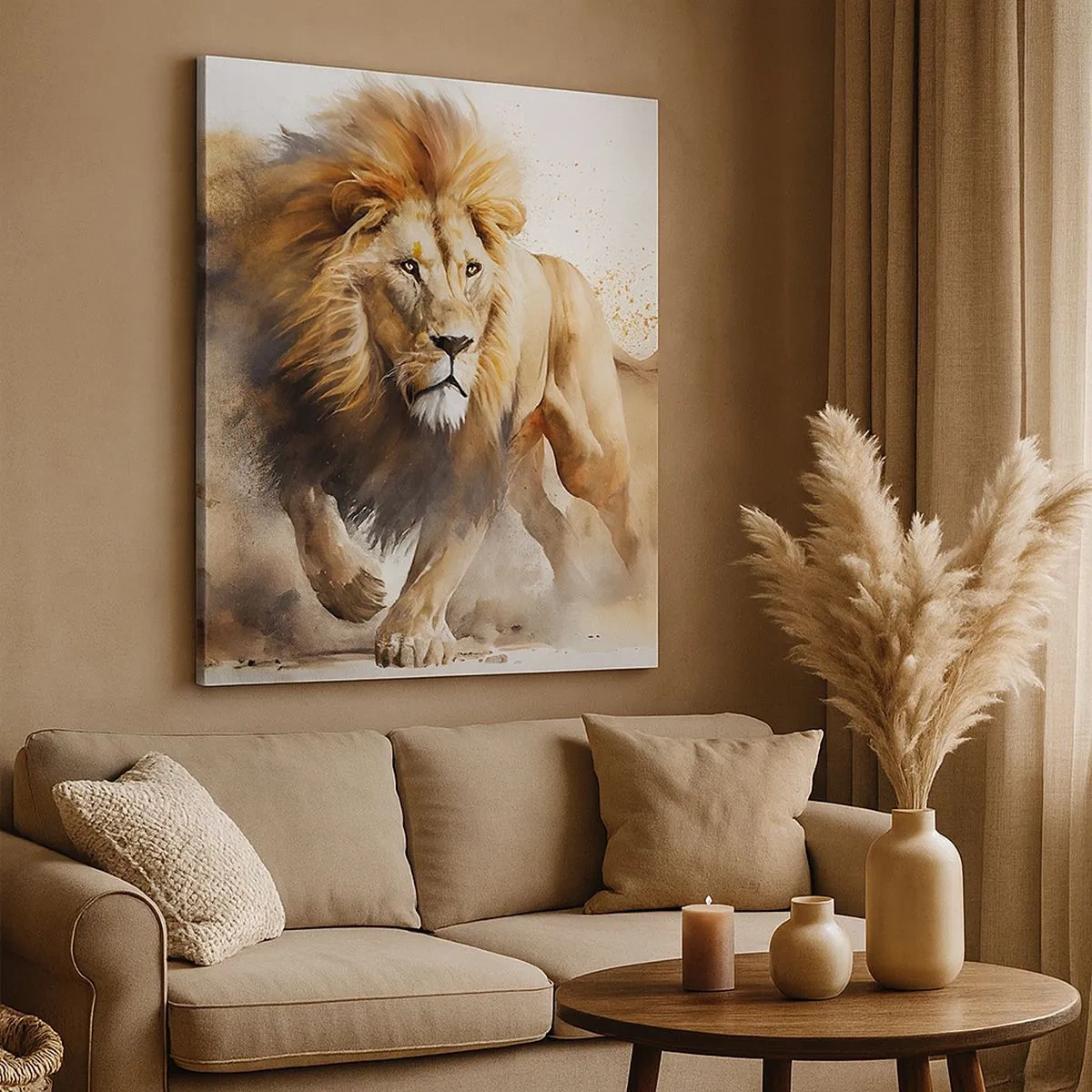 Obraz na płótnie - Król ruszył - 30x30 cm