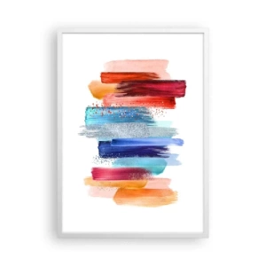 Plakat w białej ramie - W górę i w dół  - 50x70 cm