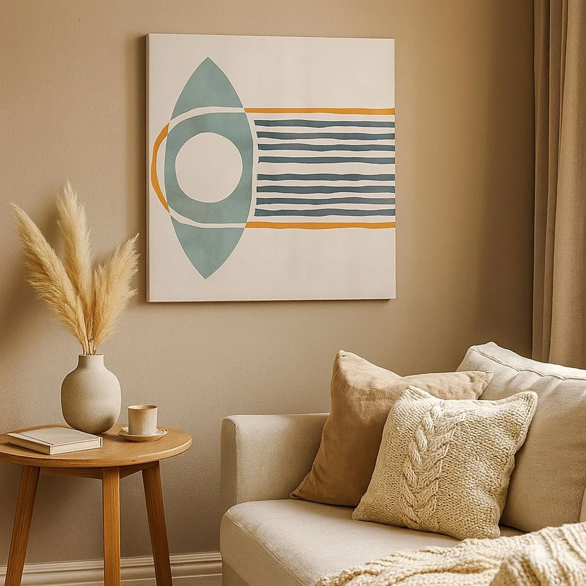 Obraz na płótnie - Znaki i rytuały - 30x30 cm