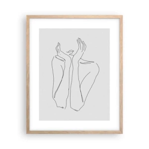 Plakat w ramie jasny dąb - O czym marzą dziewczyny - 40x50 cm