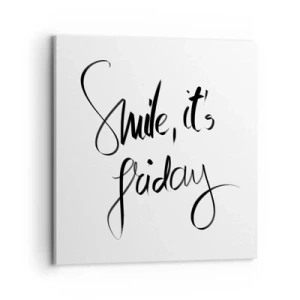 Obraz na płótnie - Prawdziwa radość - 70x70 cm