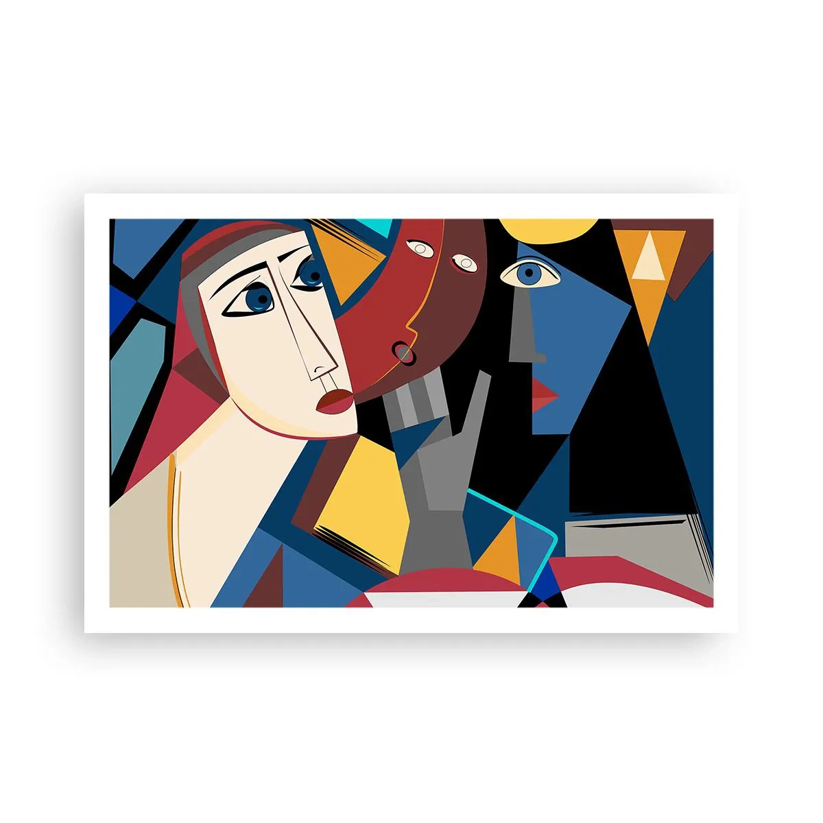 Plakat - Rozmowa kubistów - 91x61 cm