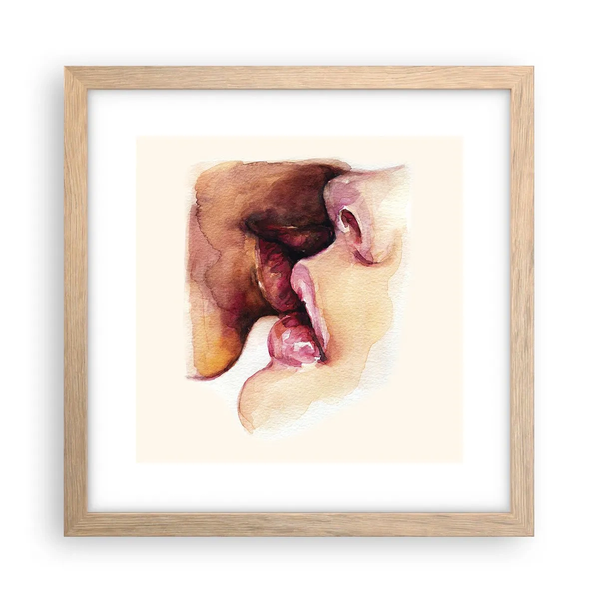 Plakat w ramie jasny dąb - Jak noc i dzień, ziemia i niebo - 30x30 cm