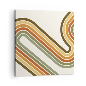 Obraz na płótnie - Zygzakiem do celu - 60x60 cm