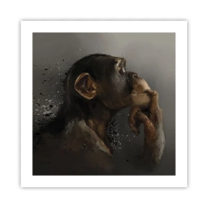 Plakat - Z pewnością myśliciel - 50x50 cm