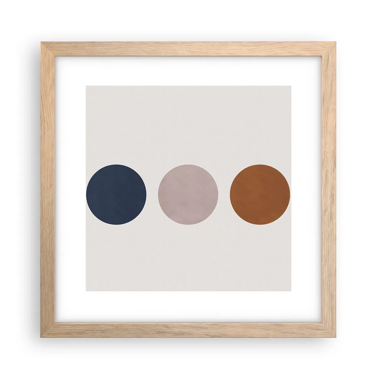 Plakat w ramie jasny dąb - Symbol doskonałości - 30x30 cm