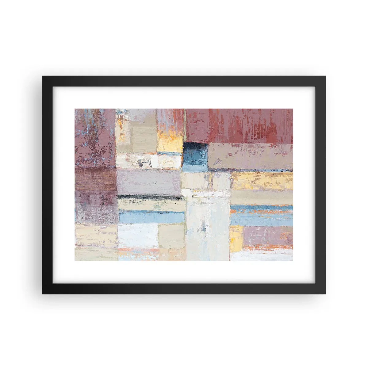 Plakat w czarnej ramie - Spokój geometrii - 40x30 cm