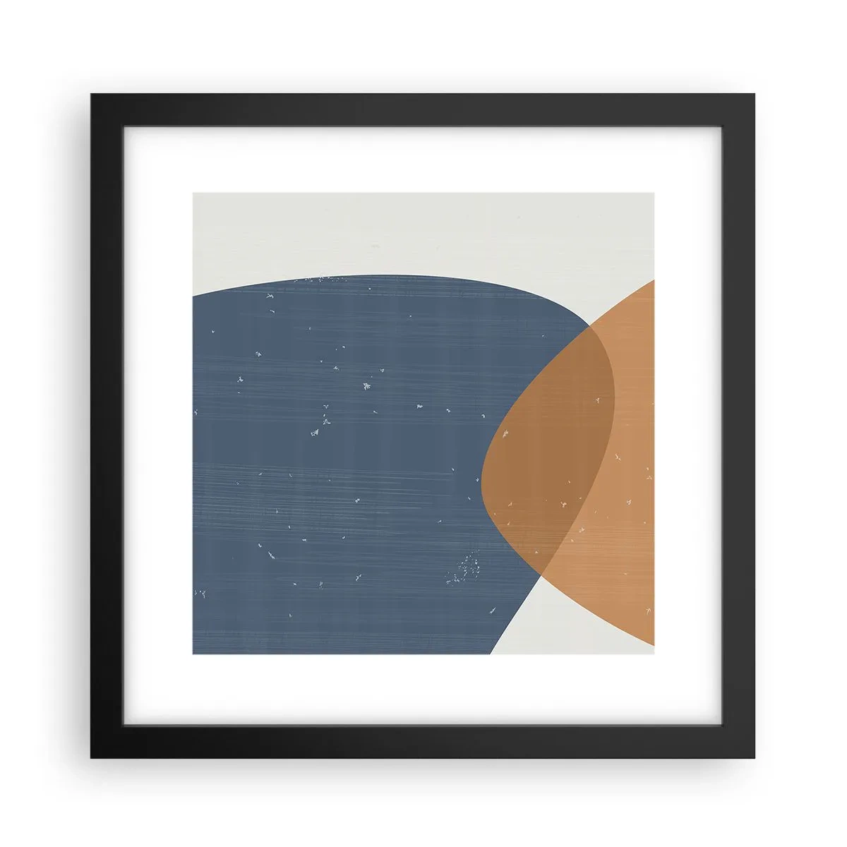 Plakat w czarnej ramie - Owale i wpływy - 30x30 cm