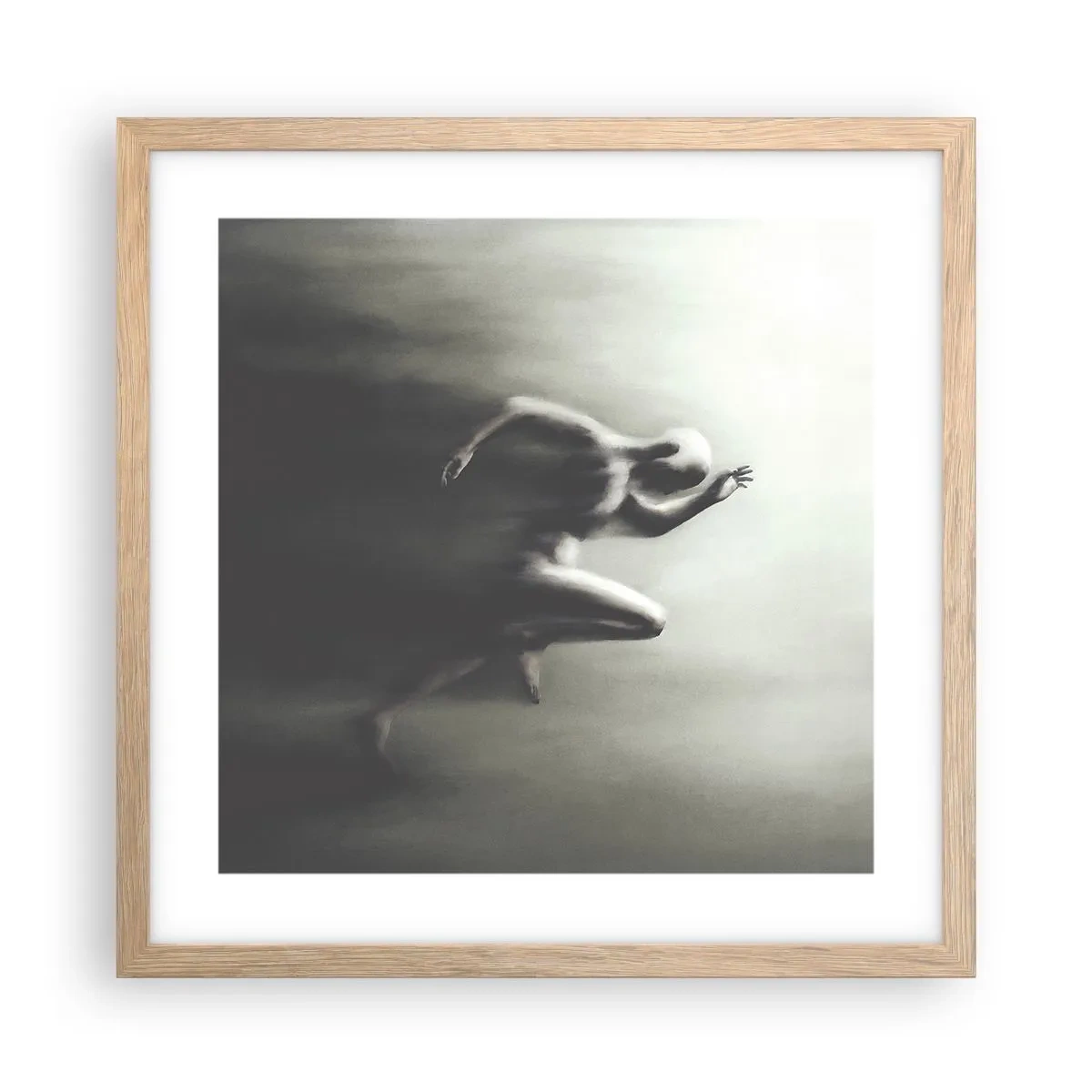 Plakat w ramie jasny dąb - Niepowstrzymany - 40x40 cm