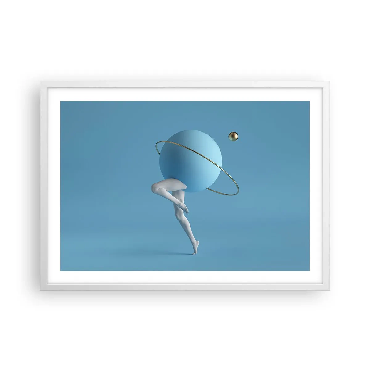 Plakat w białej ramie - A planety szaleją - 70x50 cm